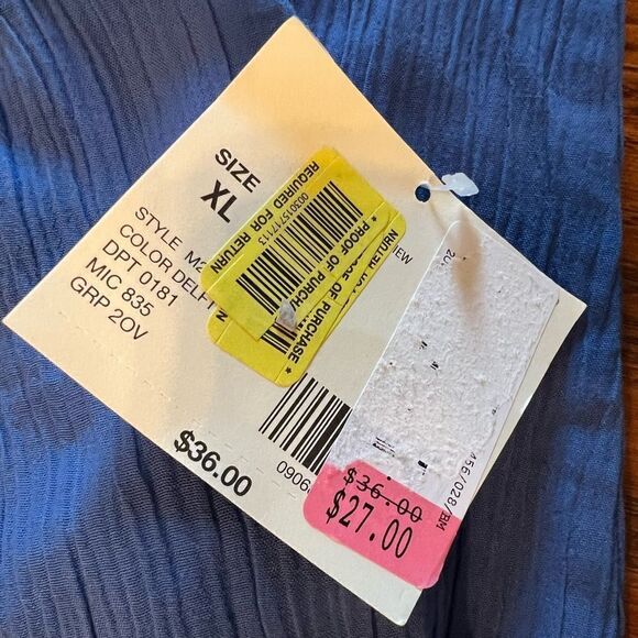 NWT Bechamel size XL beautiful blue pull on pants - Picture 2 of 4